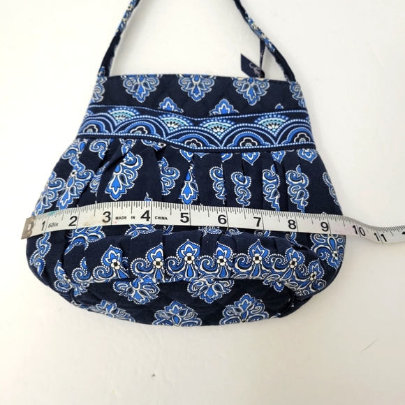 Vera Bradley Calypso Blue Shoulder Bag 10442-028 8" x 14" - Picture 7 of 9